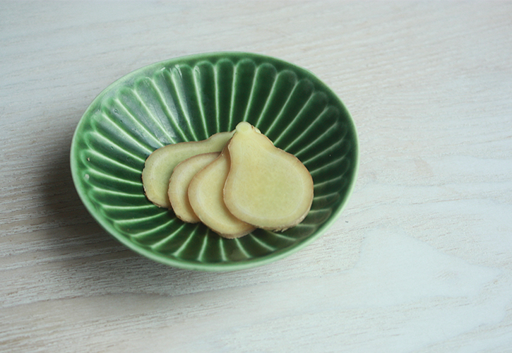 生姜の薄切り