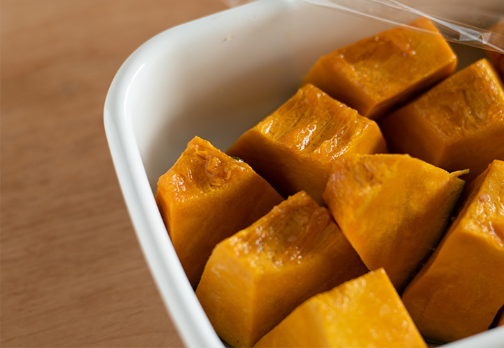かぼちゃの煮物は塩煮があう