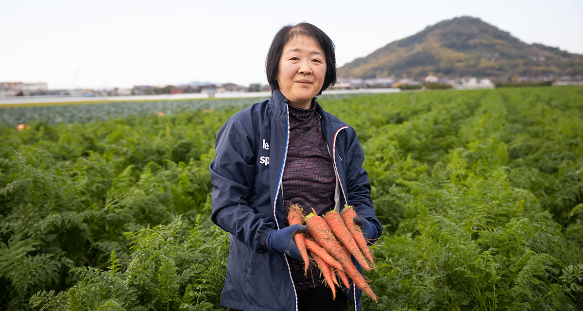 地場産の野菜を家族でずっと守り続ける／香川県・坂出市　大西 泰加さん